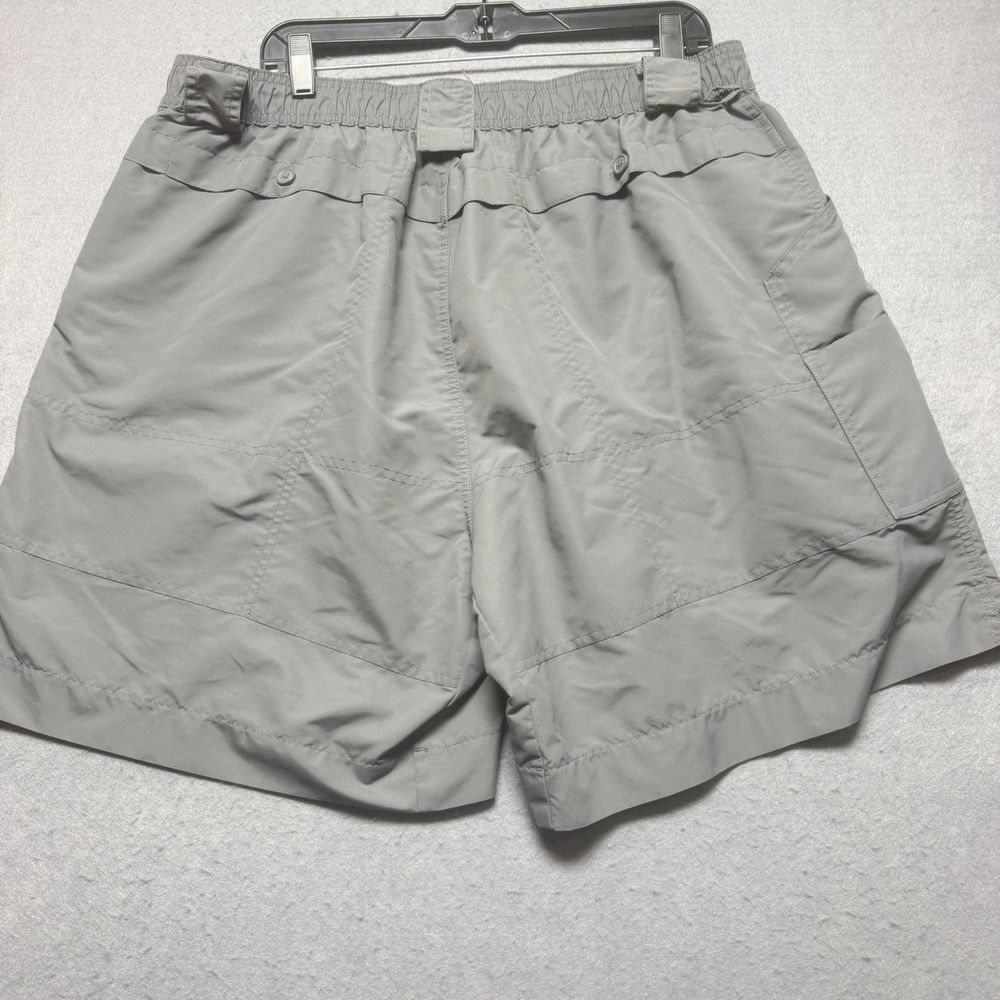 AFTCO Mens Fishing Shorts Gray Size 42 Elastic Waist Quick Dry Cargo Outdoor - Picture 3 of 6